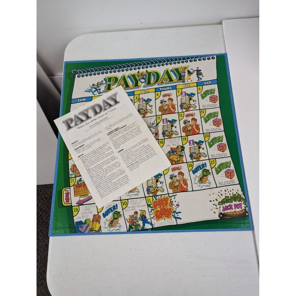 Payday Board Game Replacement Pieces Lot Vintage 1975 Game Board Instructions - Picture 1 of 6